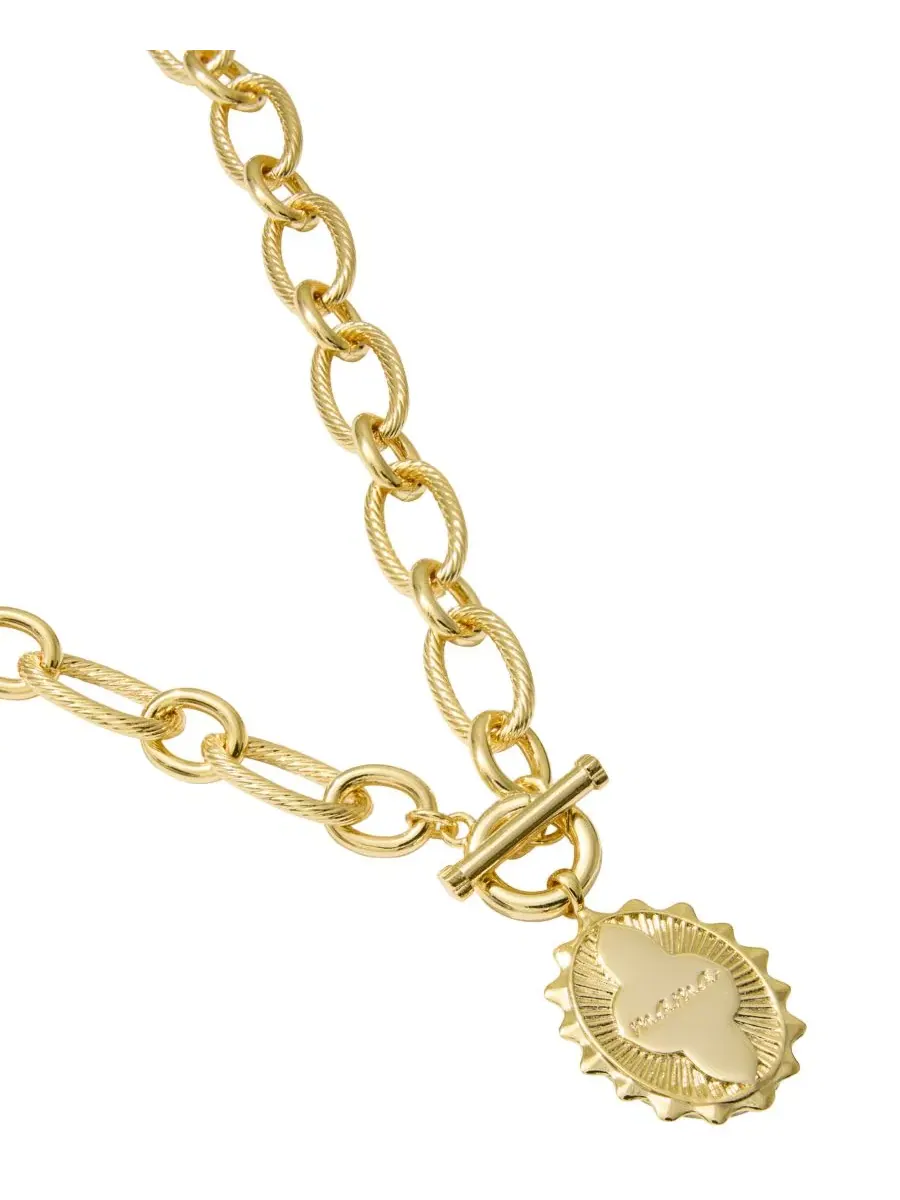 Кулон-цепочка Mama с позолотой 14 карат Kendra Scott — изображение 3 из 3, оттенок золотистый