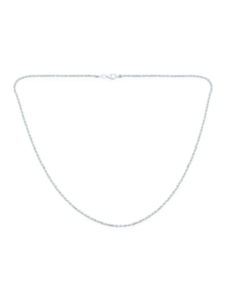 Цепочка из проволоки 0,40 калибра, длина 41-46 см Bling Jewelry — изображение 3 из 3, оттенок серебряный