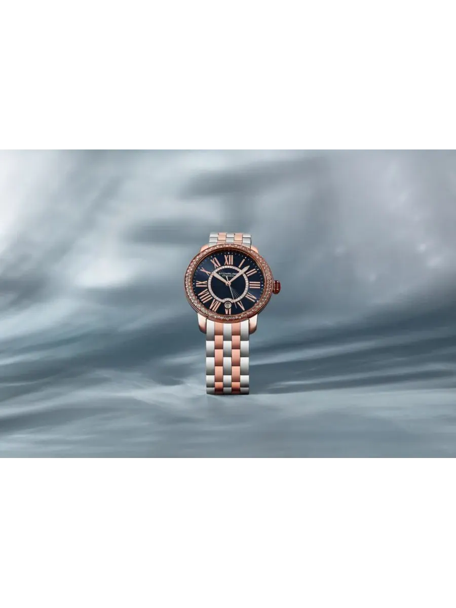 Женские кварцевые часы Celestia 4080, 38 мм, безель со стразами Swarovski, циферблат с римскими — изображение 4 из 5