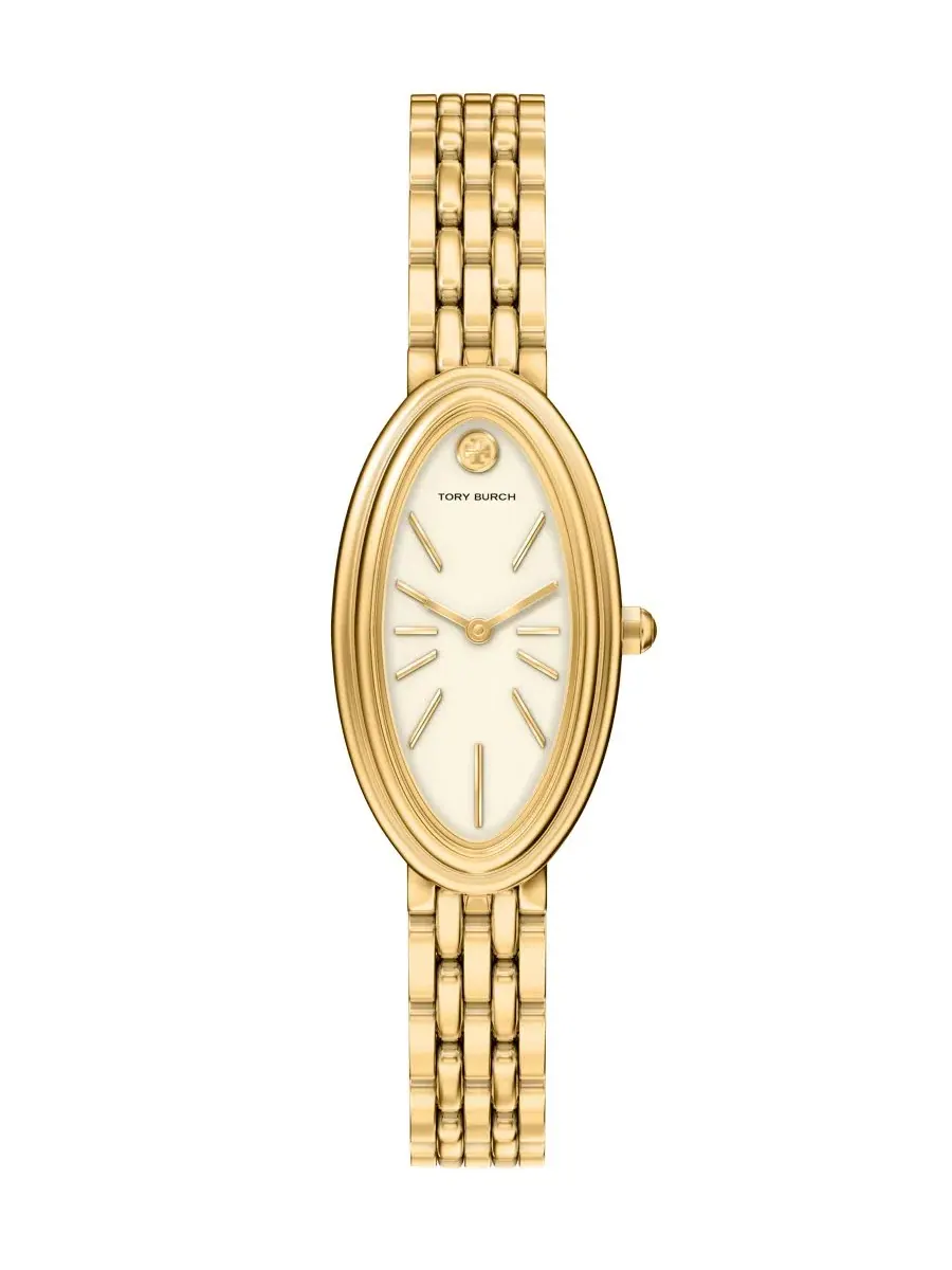 Женские часы The Oval Elongated Quartz Two-Hand Tory Burch
