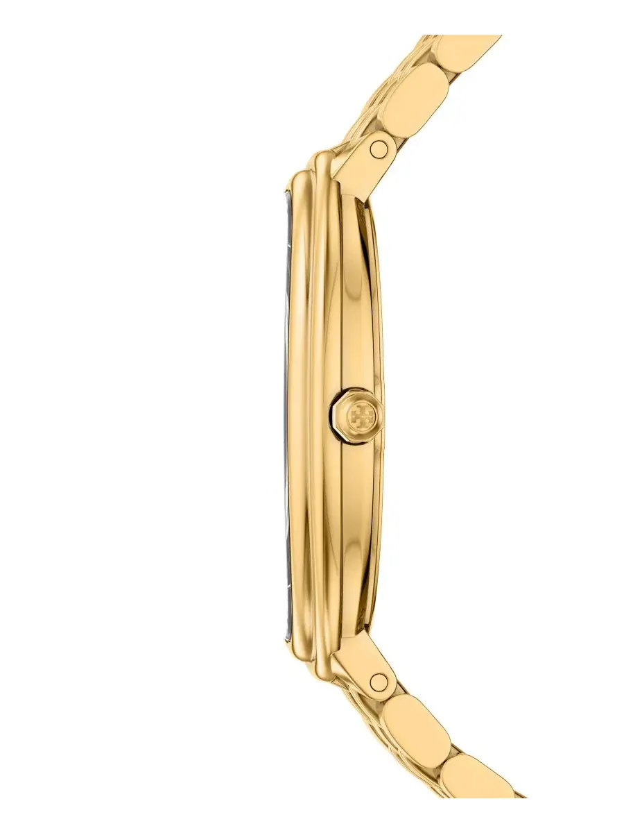 Женские часы The Oval Elongated Quartz Two-Hand Tory Burch — изображение 2 из 8, оттенок золото