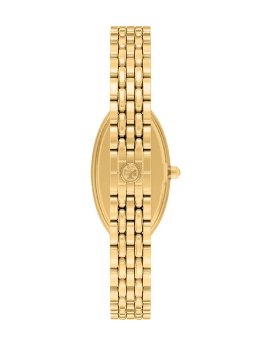 Женские часы The Oval Elongated Quartz Two-Hand Tory Burch — изображение 3 из 8, оттенок золото