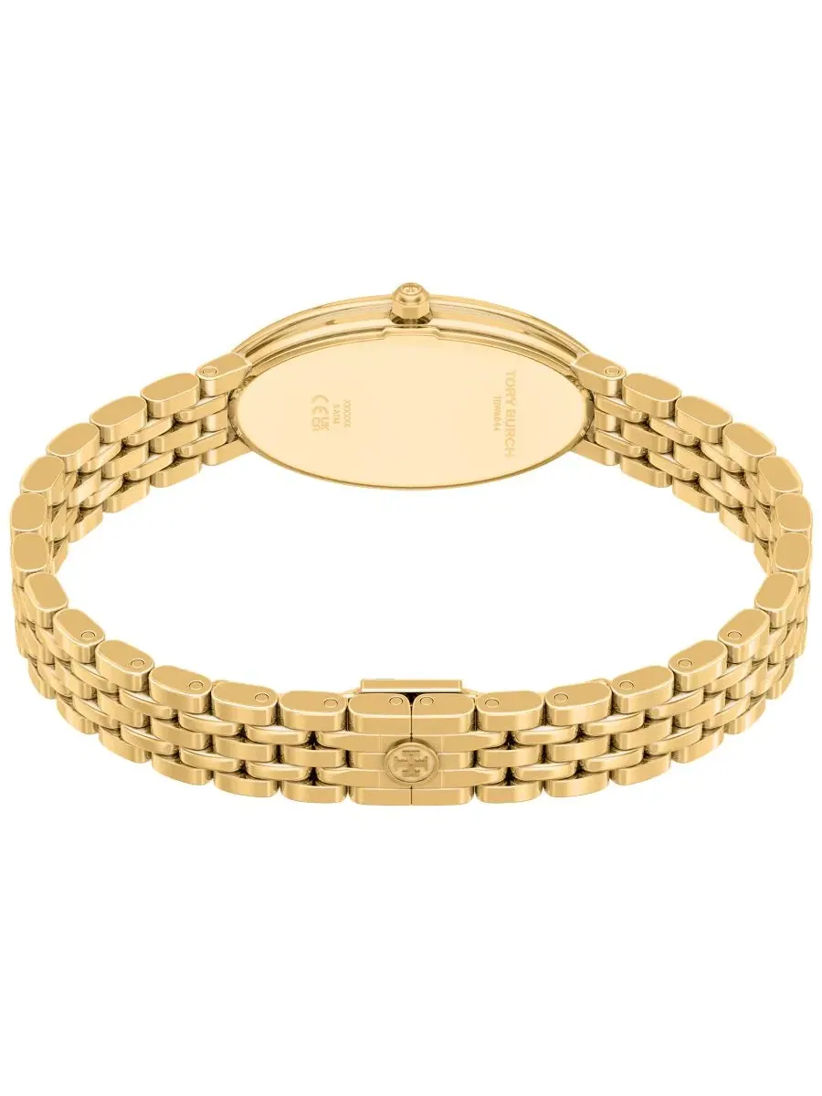 Женские часы The Oval Elongated Quartz Two-Hand Tory Burch — изображение 5 из 8, оттенок золото
