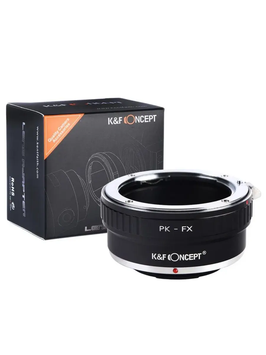 Переходное кольцо Pentax K на Fujifilm X K&F Concept — изображение 2 из 8, оттенок нет цвета