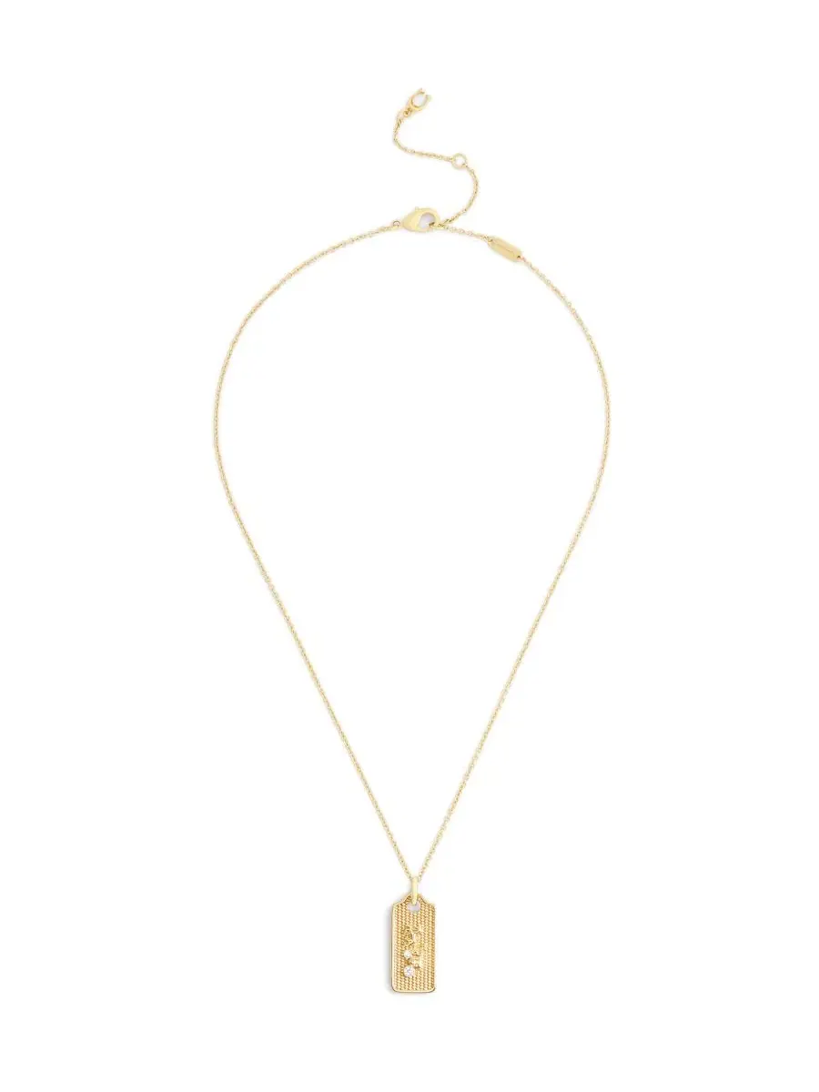 Колье с подвеской Signature Hangtag COACH