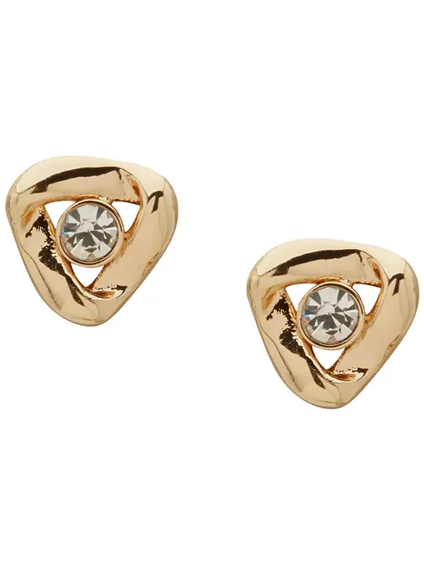 Комплект из 3 серег с витыми камнями из кубического циркония Anne Klein — изображение 2 из 4, оттенок золото