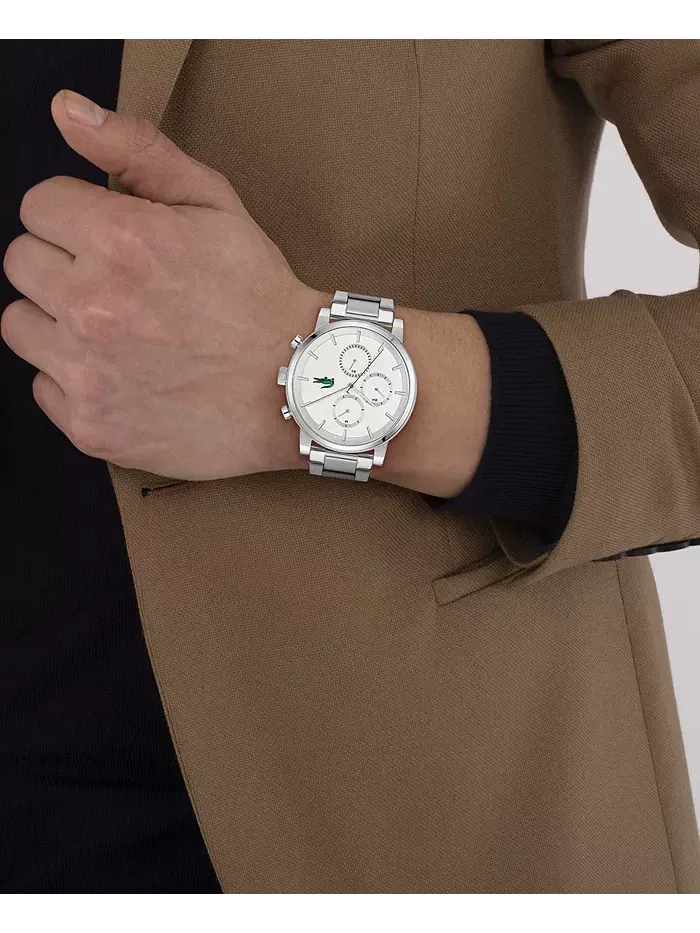 Мужские часы Replay с браслетом из нержавеющей стали серебристого тона, 44мм Lacoste — изображение 4 из 6