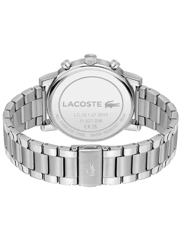 Мужские часы Replay с серебристым браслетом из нержавеющей стали, 44 мм Lacoste — изображение 3 из 4, оттенок серебряный