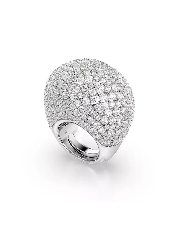 Кольцо Sublima Cocktail с белым родиевым покрытием Swarovski — изображение 2 из 4, оттенок серебряный