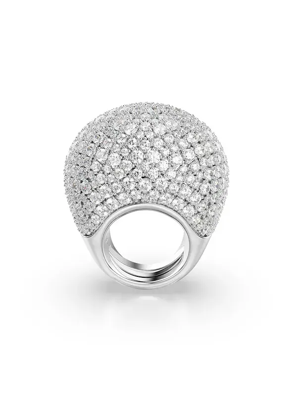 Кольцо Sublima Cocktail с белым родиевым покрытием Swarovski — изображение 3 из 4, оттенок серебряный