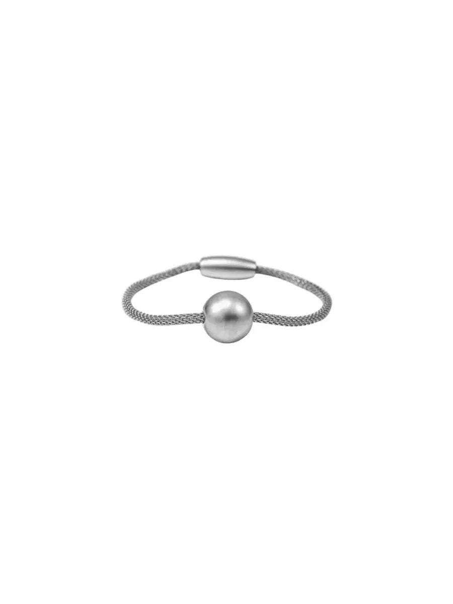 Браслет Marina с магнитной сферой - стильный и эффектный аксессуар Bearfruit Jewelry — изображение 1 из 3, оттенок серый