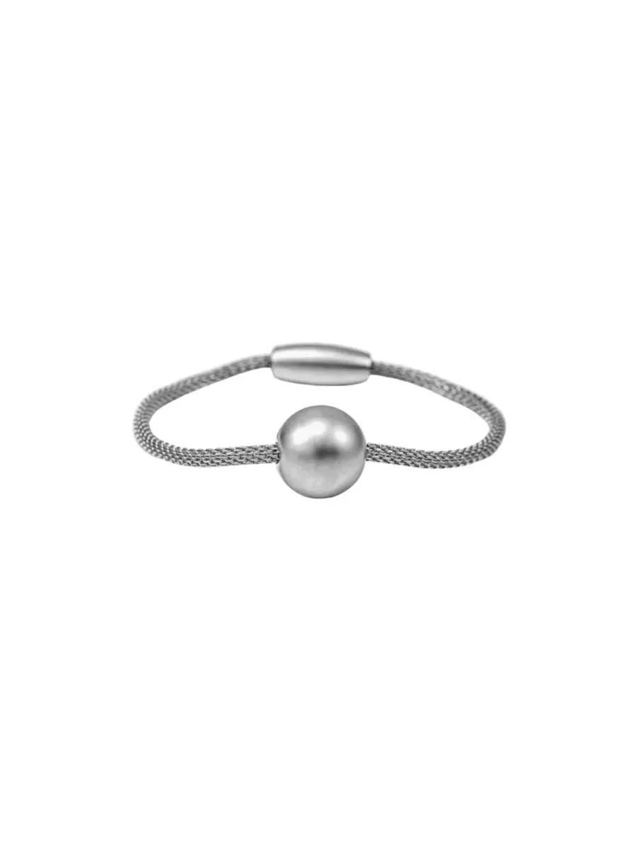Браслет Marina с магнитной сферой - стильный и эффектный аксессуар Bearfruit Jewelry — изображение 3 из 3, оттенок серый