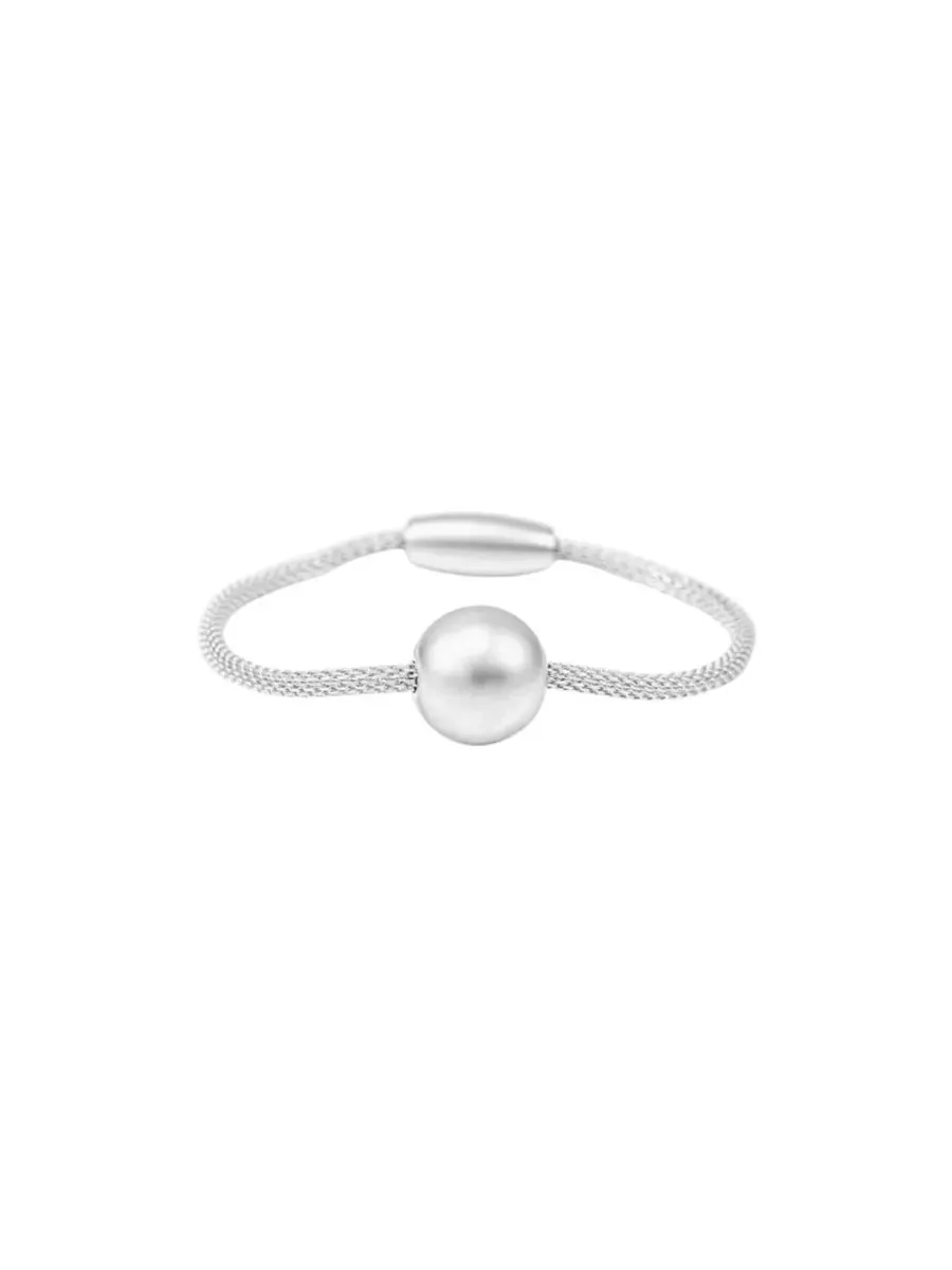 Браслет Marina с магнитной сферой - стильный и эффектный аксессуар Bearfruit Jewelry — изображение 3 из 3, оттенок серебряный
