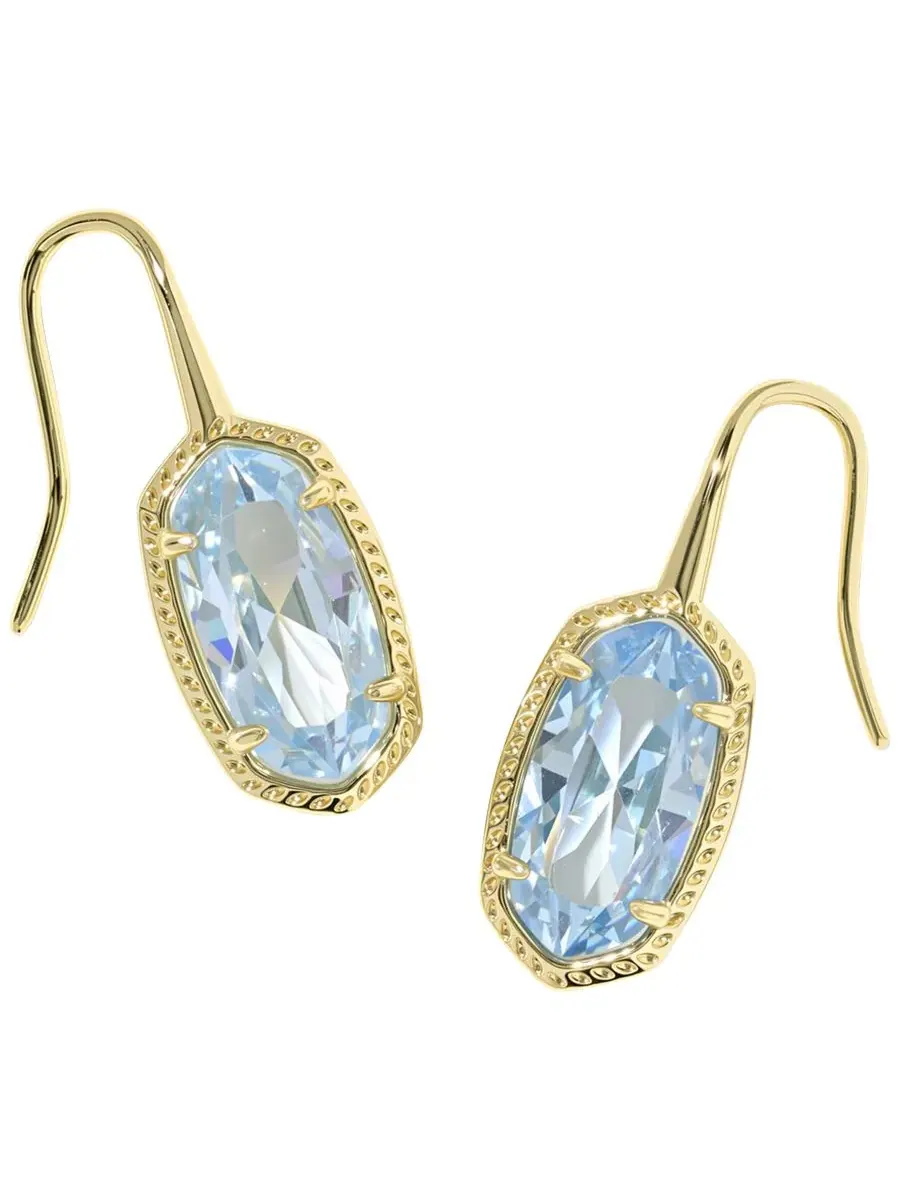 Серьги-подвески Lee Luxe с кубическим цирконием, овальной формы Kendra Scott — изображение 1 из 2