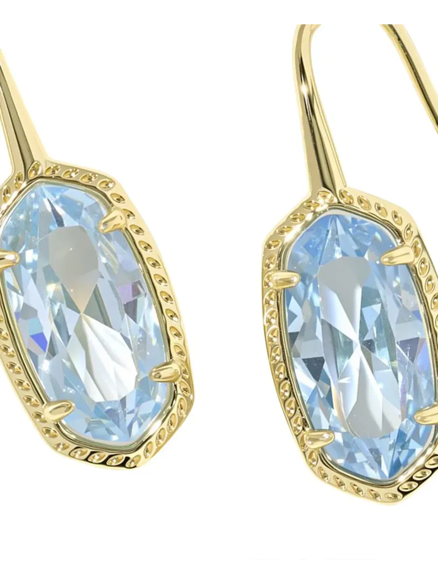 Серьги-подвески Lee Luxe с кубическим цирконием, овальной формы Kendra Scott — изображение 2 из 2