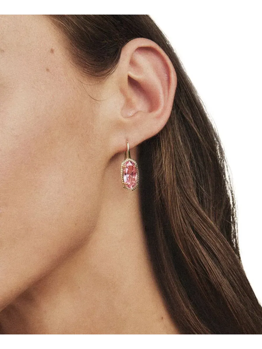 Серьги-подвески Lee Luxe с кубическим цирконием, овальной формы Kendra Scott — изображение 2 из 3