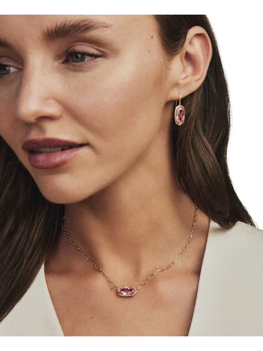 Серьги-подвески Lee Luxe с кубическим цирконием, овальной формы Kendra Scott — изображение 3 из 3