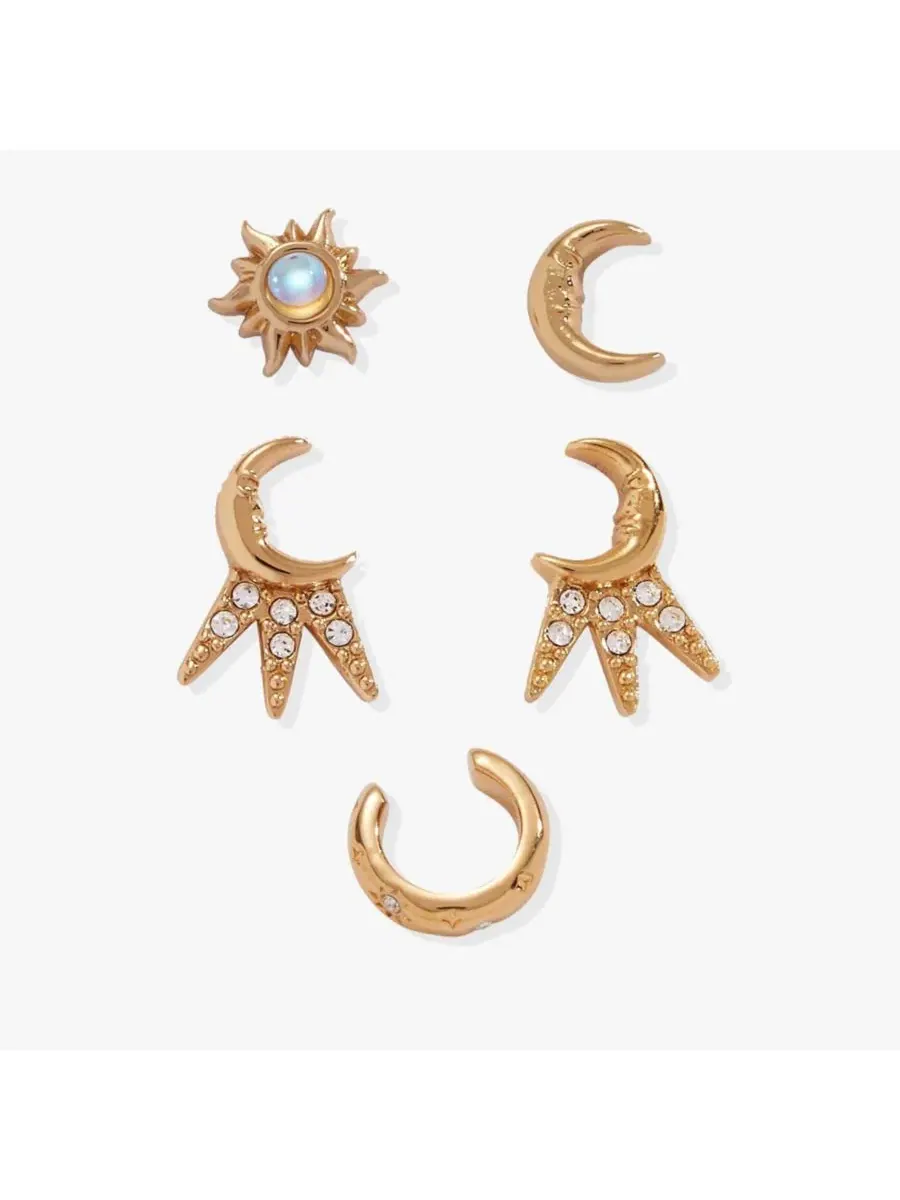 Набор сережек «Солнце и Луна» Alex And Ani