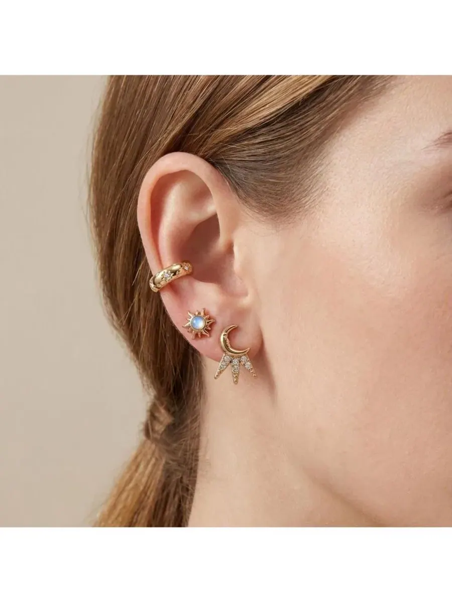 Набор сережек «Солнце и Луна» Alex And Ani — изображение 3 из 3, оттенок нет цвета