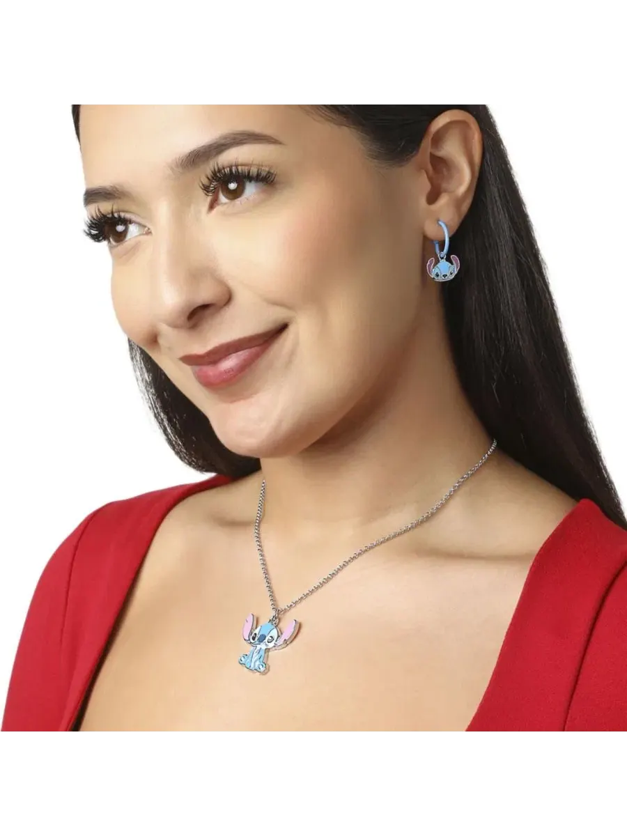 Набор сережек-колец Stitch Charm, 1 кольцо с 3 сменными подвесками — изображение 2 из 5, оттенок серебристый