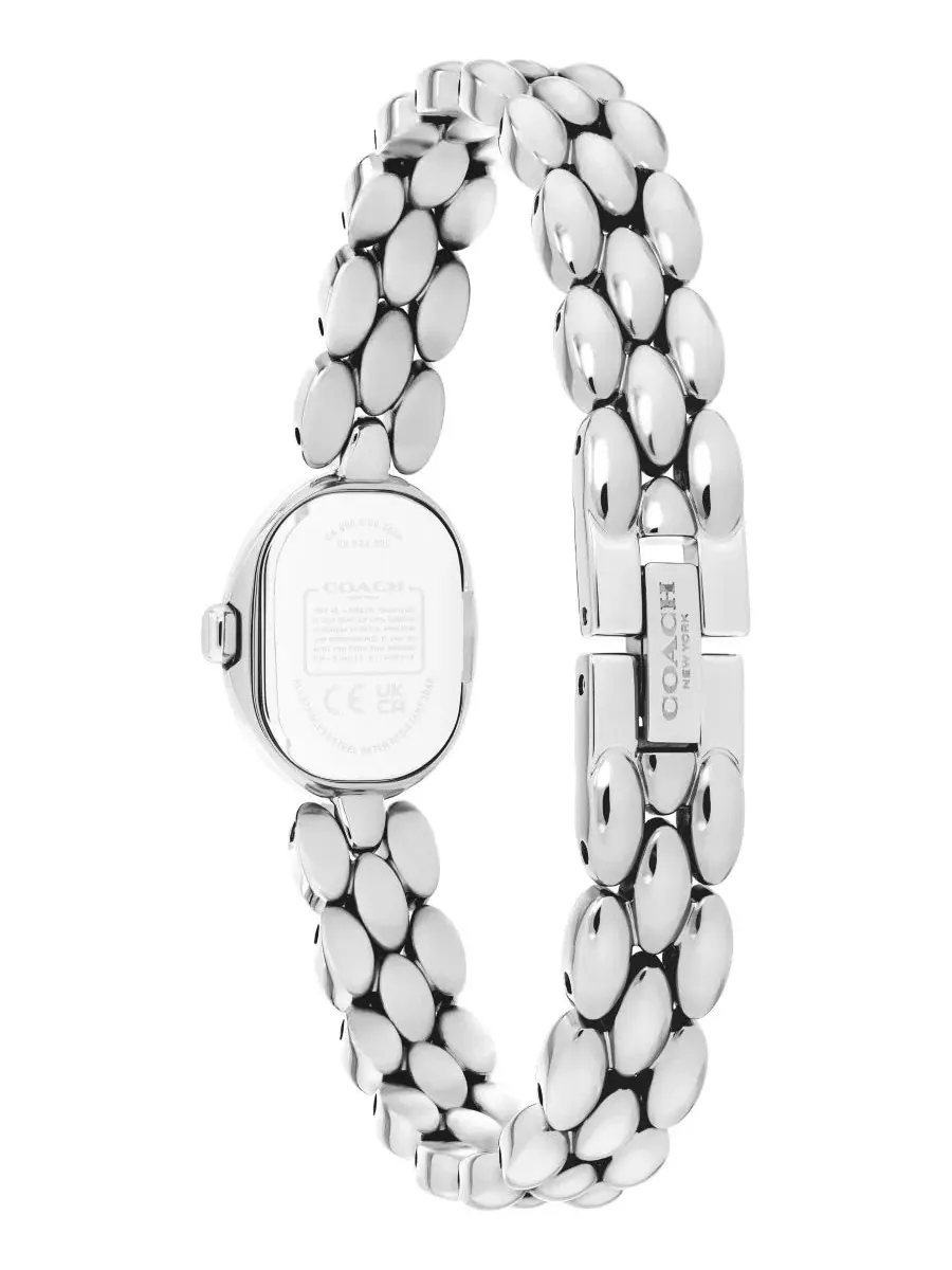 Женские наручные часы Sammy Silver-Tone Stainless Steel Bracelet Watch COACH — изображение 2 из 4, оттенок мел