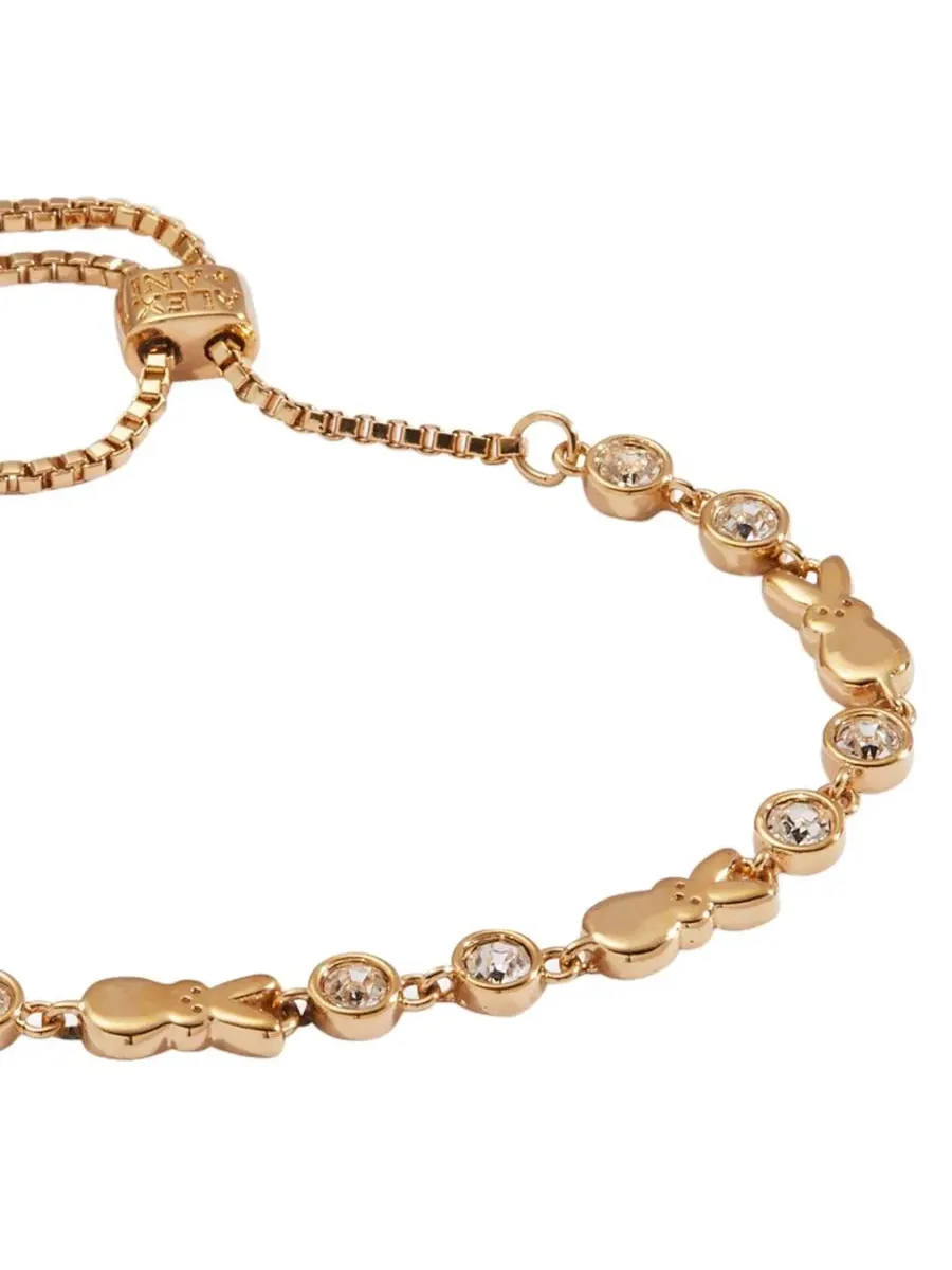 Браслет-боло с подвесками PEEPS Bunny Alex and Ani — изображение 2 из 5, оттенок золото