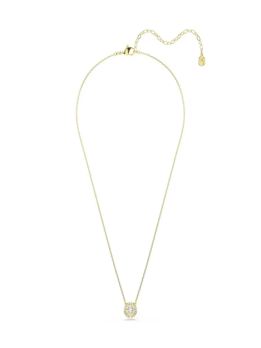 Колье с кристаллами и подвеской Swarovski — изображение 2 из 6, оттенок белый
