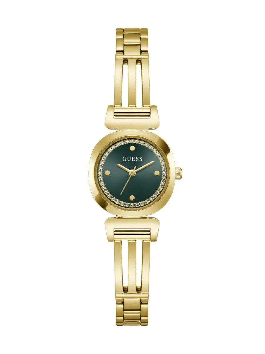 Женские часы с золотистым корпусом из стали, 24 мм GUESS