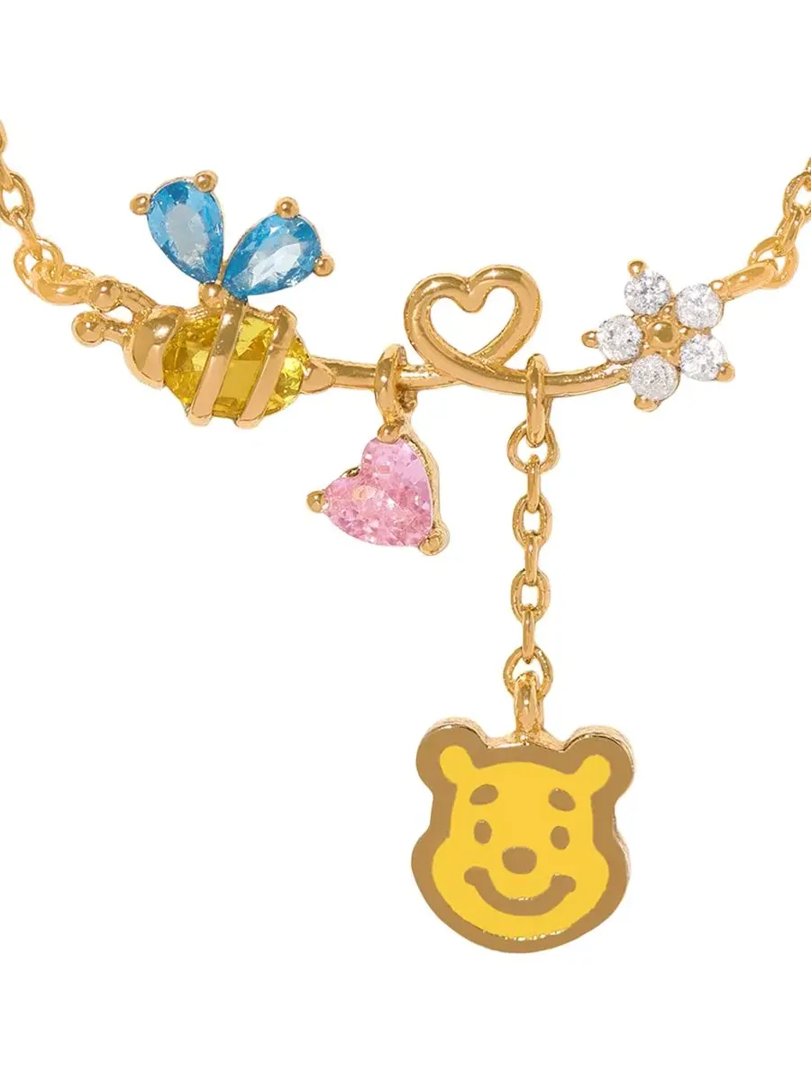 Подвеска с Винни Пухом Crystal Disney Girls Crew — изображение 2 из 3, оттенок золото