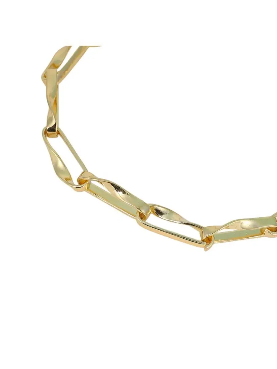 Ожерелье из кумдана с бусинами The Chunky Twirl-Link Chain Necklace SOHI — изображение 5 из 6, оттенок золото