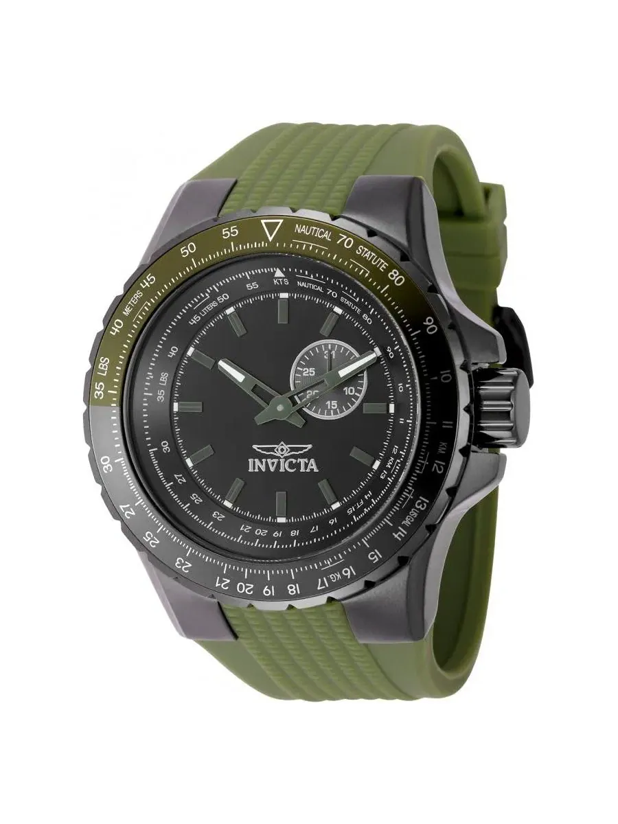 Мужские часы Aviator Quartz VD72 Dial Watch Invicta — изображение 1 из 3, оттенок зеленый