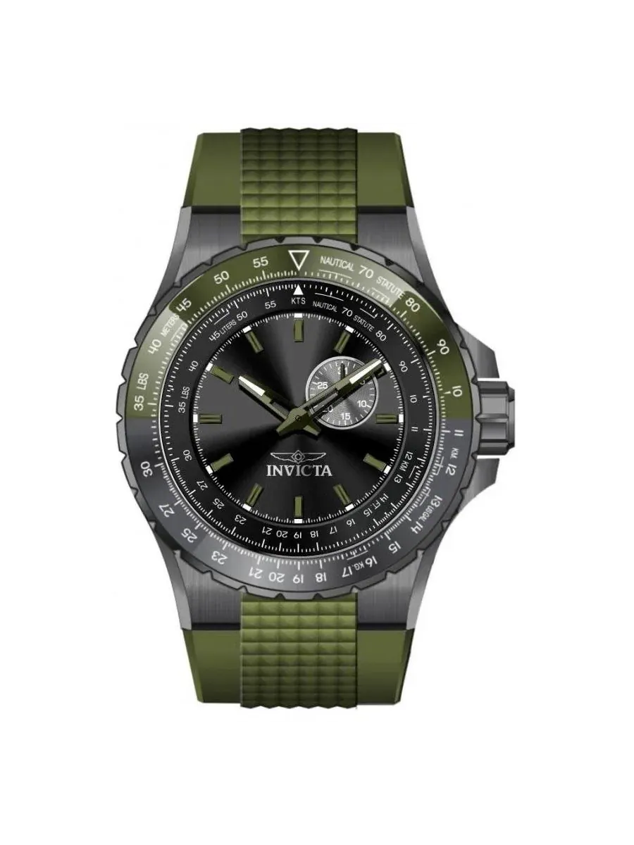 Мужские часы Aviator Quartz VD72 Dial Watch Invicta — изображение 2 из 3, оттенок зеленый