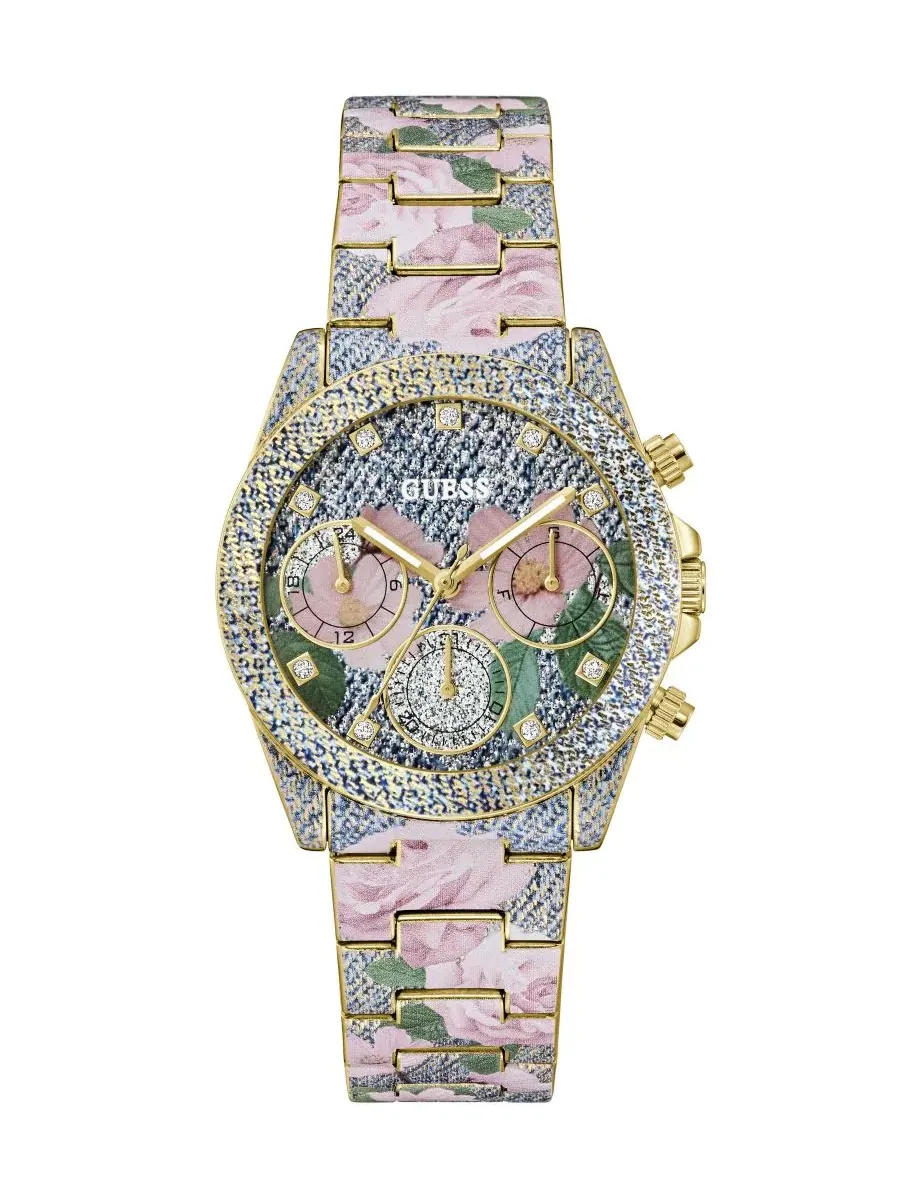 Женские часы с цветочным принтом, 38 мм GUESS