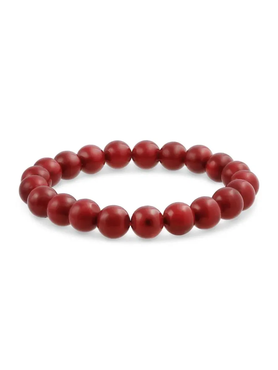Браслет-эластичный с бусинами, Stretch Bracelet Bling Jewelry — изображение 1 из 4, оттенок красный