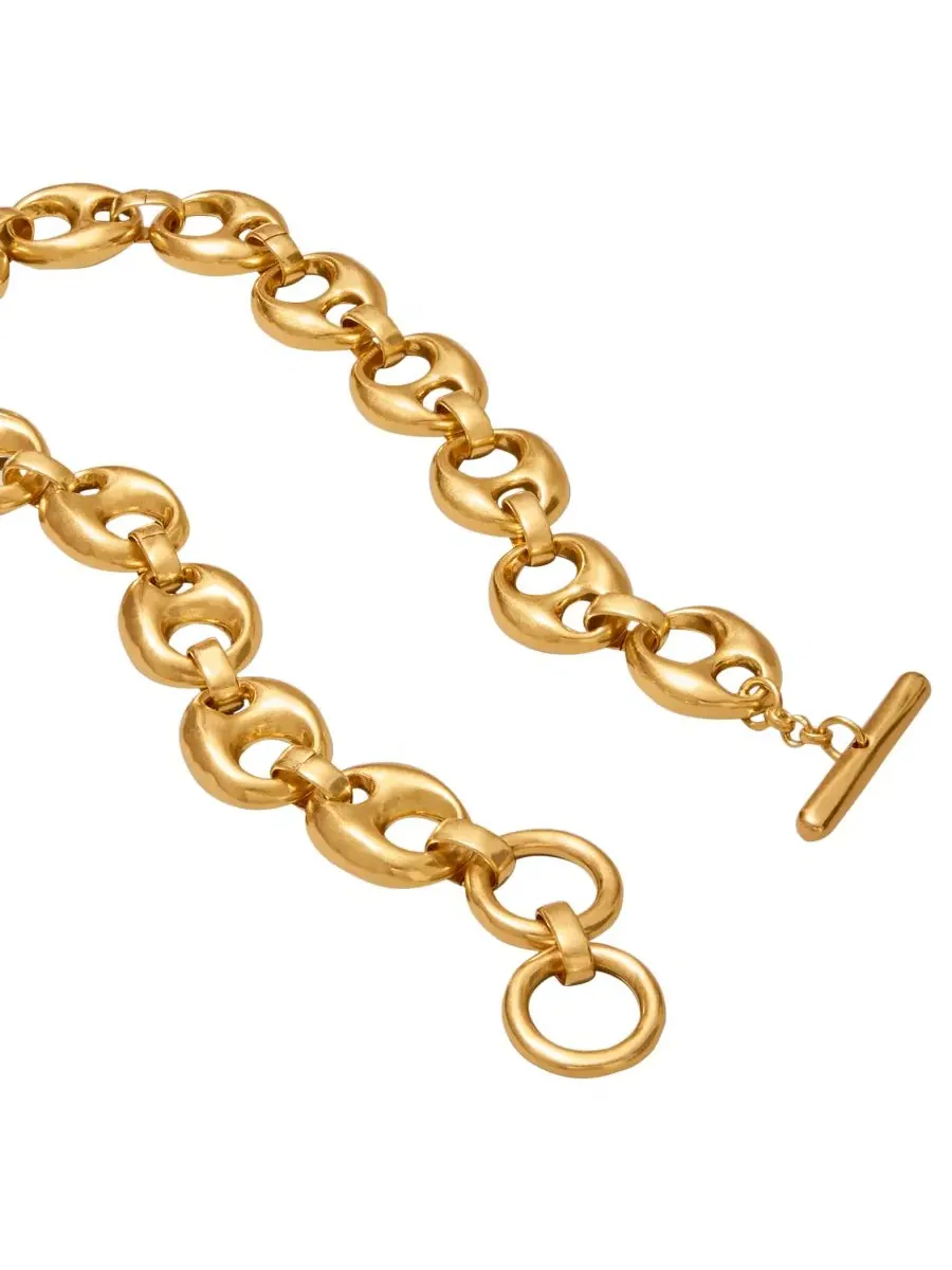 Колье-воротник с позолотой 24k, модель Mariner Donna Karan New York — изображение 2 из 3