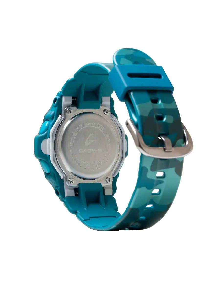 Женские часы Baby-G с цифровым дисплеем, синие, 42.6 мм G-Shock — изображение 3 из 3, оттенок синий