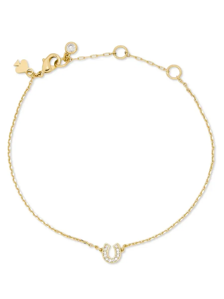 Браслет с кристаллами и кубическим цирконием Pave Horseshoe kate spade new york — изображение 1 из 4