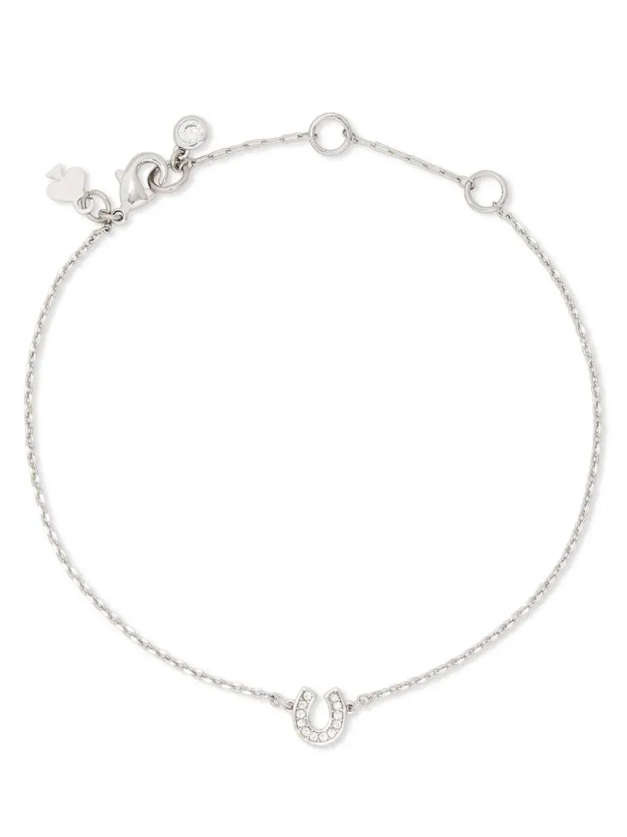 Браслет с кристаллами и кубическим цирконием, модель Cubic Zirconia Pave Horseshoe kate spade new — изображение 1 из 4