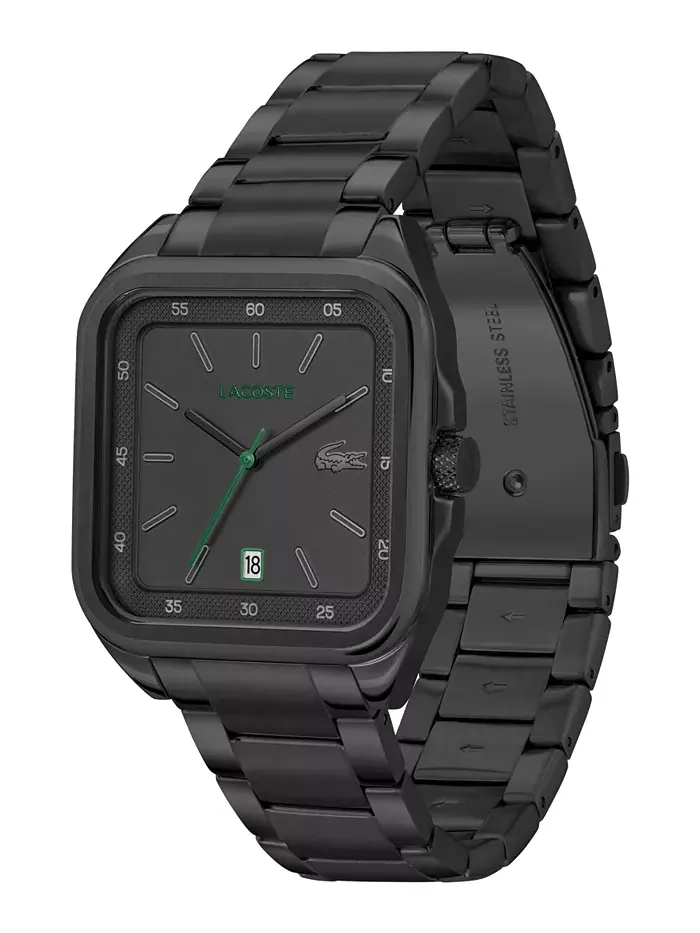 Мужские часы Ionic Plated Black с браслетом из нержавеющей стали, 39 мм Lacoste — изображение 2 из 6
