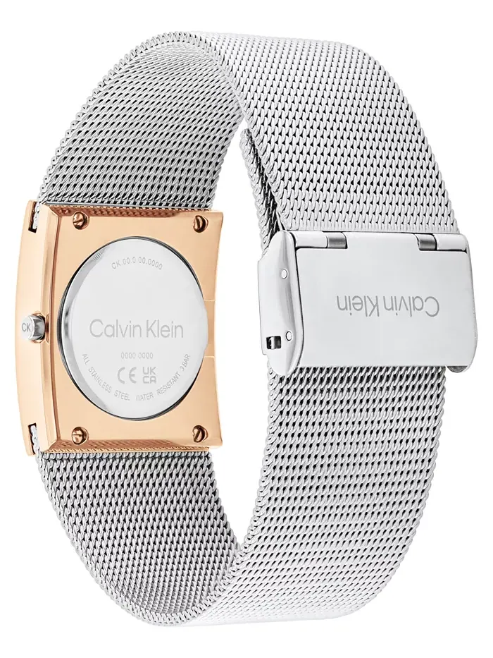 Женские часы Pulse Rose Gold-Tone из нержавеющей стали с сетчатым браслетом, 26.40 мм Calvin Klein — изображение 3 из 4