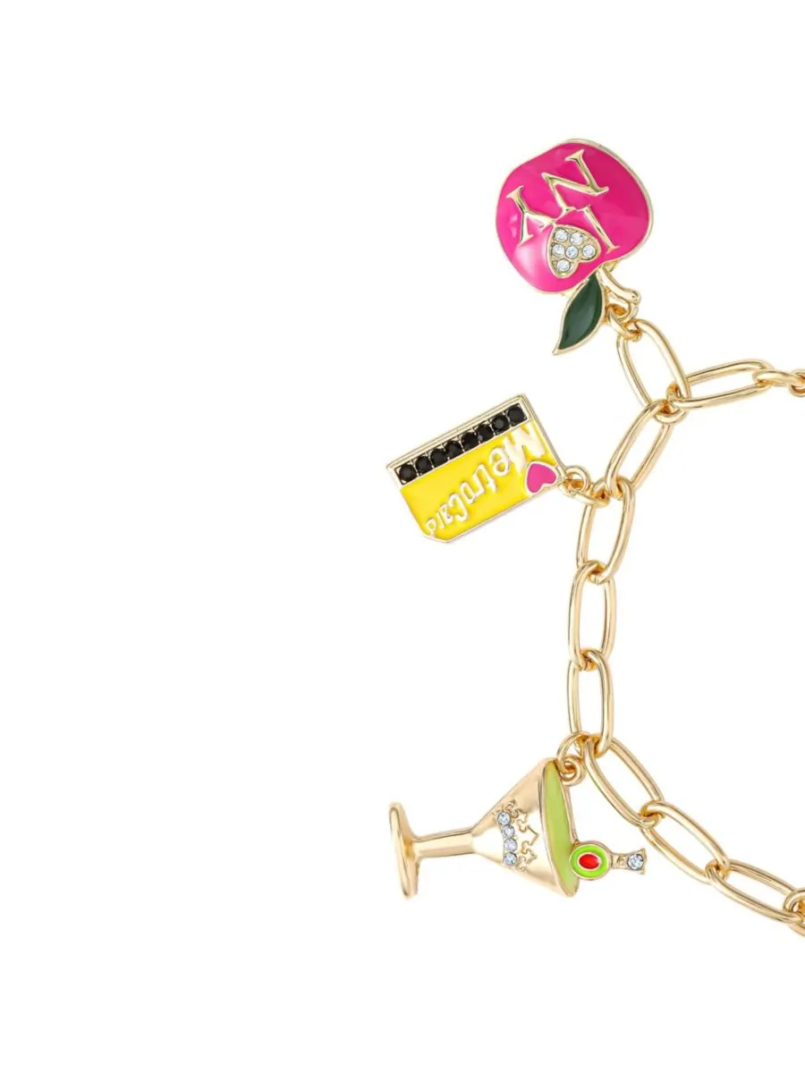 Браслет с подвесками City Icons, позолоченные эмалированные подвески Juicy Couture — изображение 9 из 9