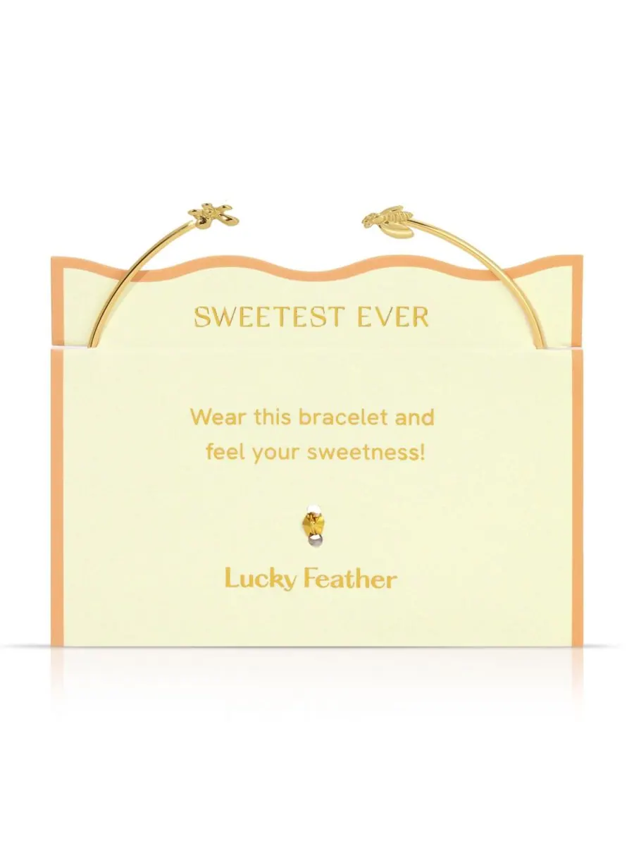 Браслет Connection Cuff - Пчела и цветок - Самый сладкий на свете LUCKY FEATHER — изображение 2 из 2, оттенок нет цвета