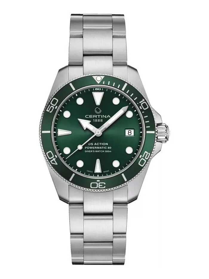 Женские швейцарские автоматические часы DS Action Diver с браслетом из нержавеющей стали, 38 мм — изображение 1 из 2