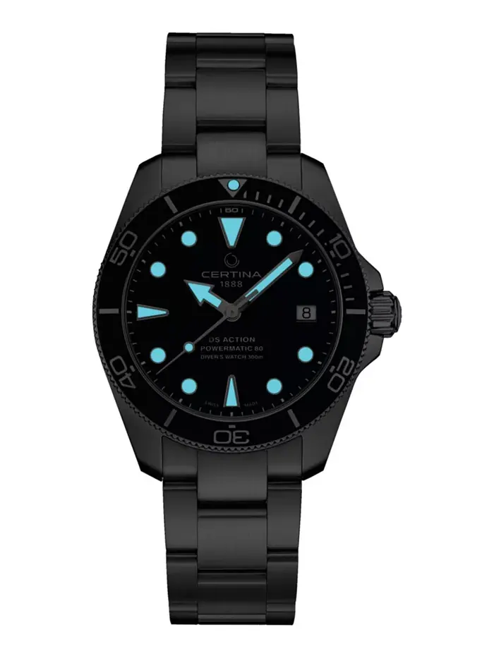 Женские автоматические часы Swiss Automatic DS Action Diver на стальном браслете, 38 мм Certina — изображение 2 из 2