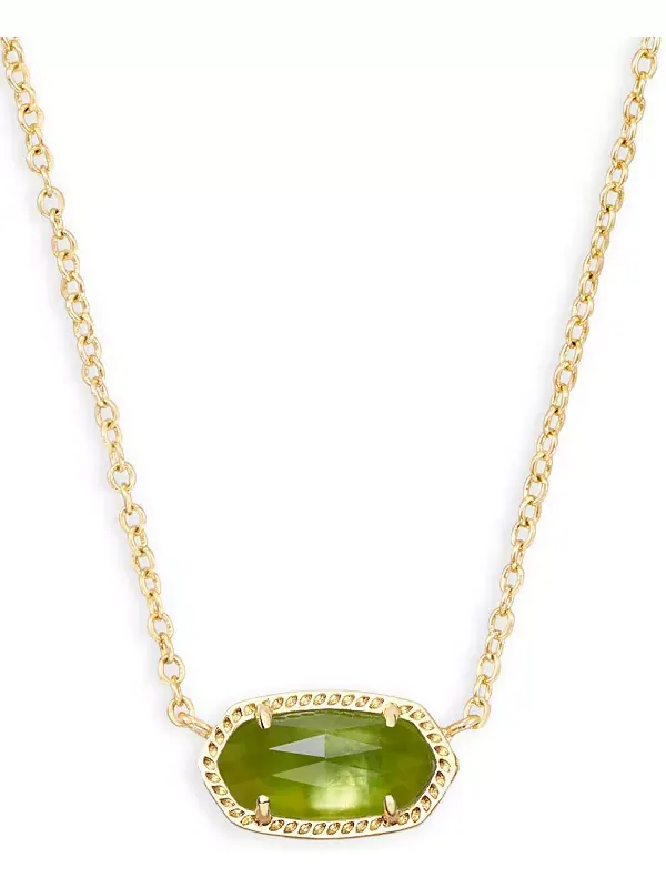 Ожерелье с подвеской Элиза из латуни, покрытой 14-каратным золотом и стеклом Kendra Scott — изображение 1 из 3