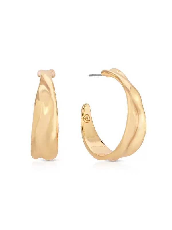 Серьги-Кольца Liquid Lux Ettika — изображение 1 из 4, оттенок золото