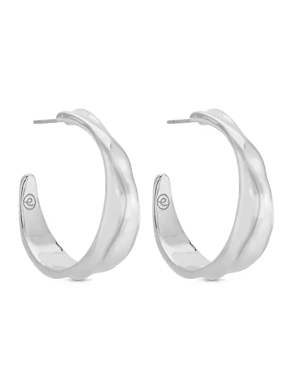 Серьги-Кольца Liquid Lux Ettika — изображение 3 из 4, оттенок серебряный