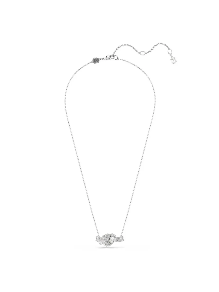 Подвеска-колье Matrix с родиевым покрытием Swarovski — изображение 3 из 6, оттенок серебристый прозрачный
