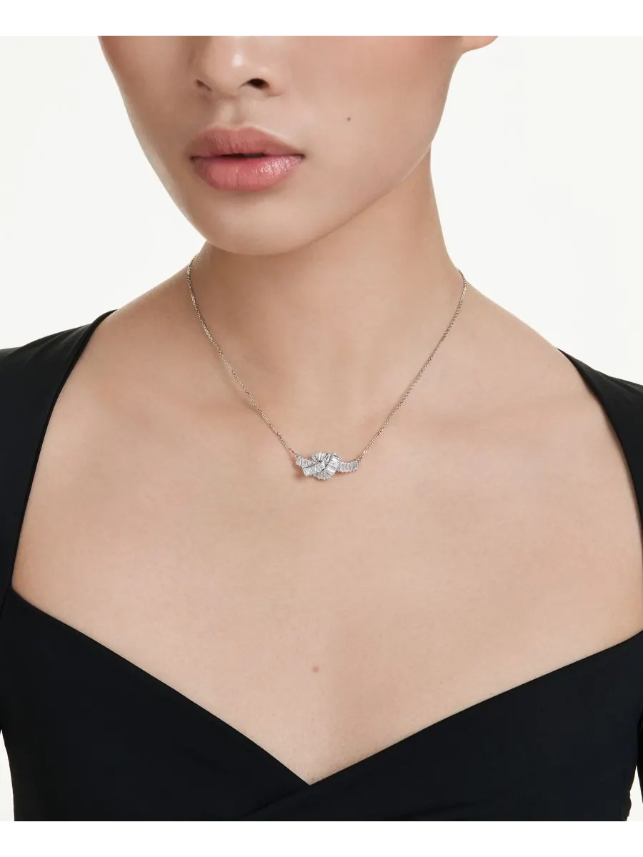 Подвеска-колье Matrix с родиевым покрытием Swarovski — изображение 6 из 6, оттенок серебристый прозрачный