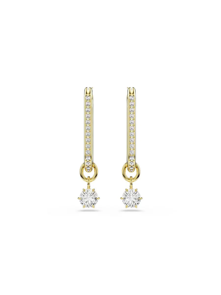 Серьги-подвески Constella с золотистым покрытием Swarovski — изображение 3 из 5, оттенок золото